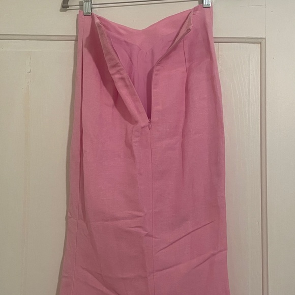 New Significant Other Camilla Linen Blend Midi Skirt size 2 - Picture 9 of 13
